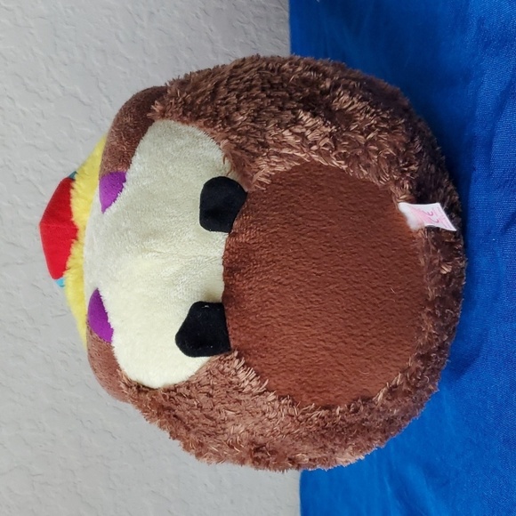 TY Beanie Ballz Charlie Baboon Monkey Plush Round Ball Stuffed Animal Toy - Picture 6 of 9